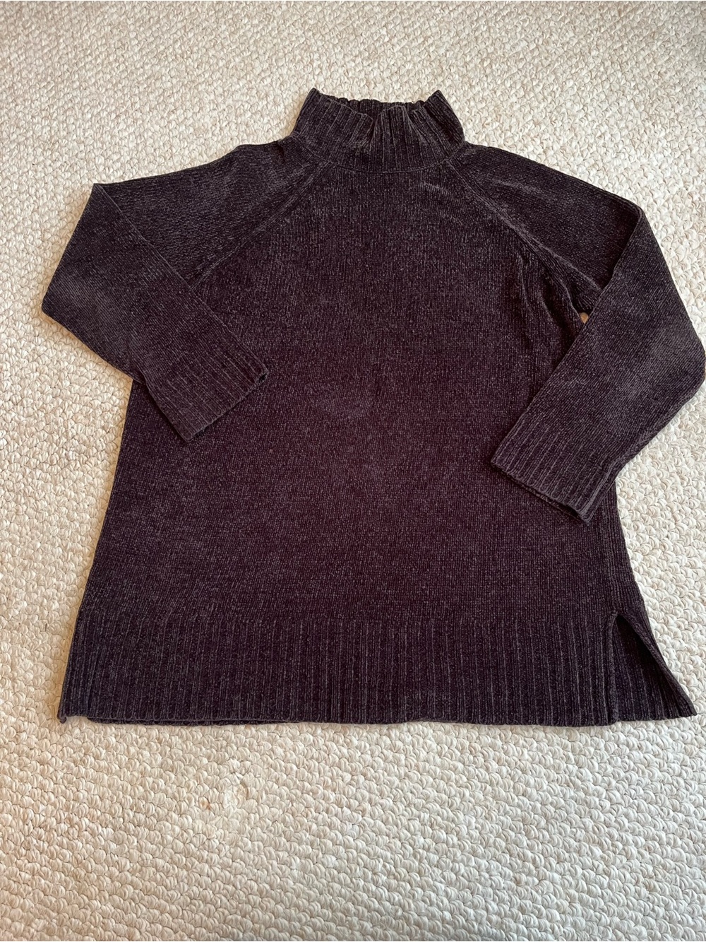 Express Brown Mock Neck Turtleneck Sweater